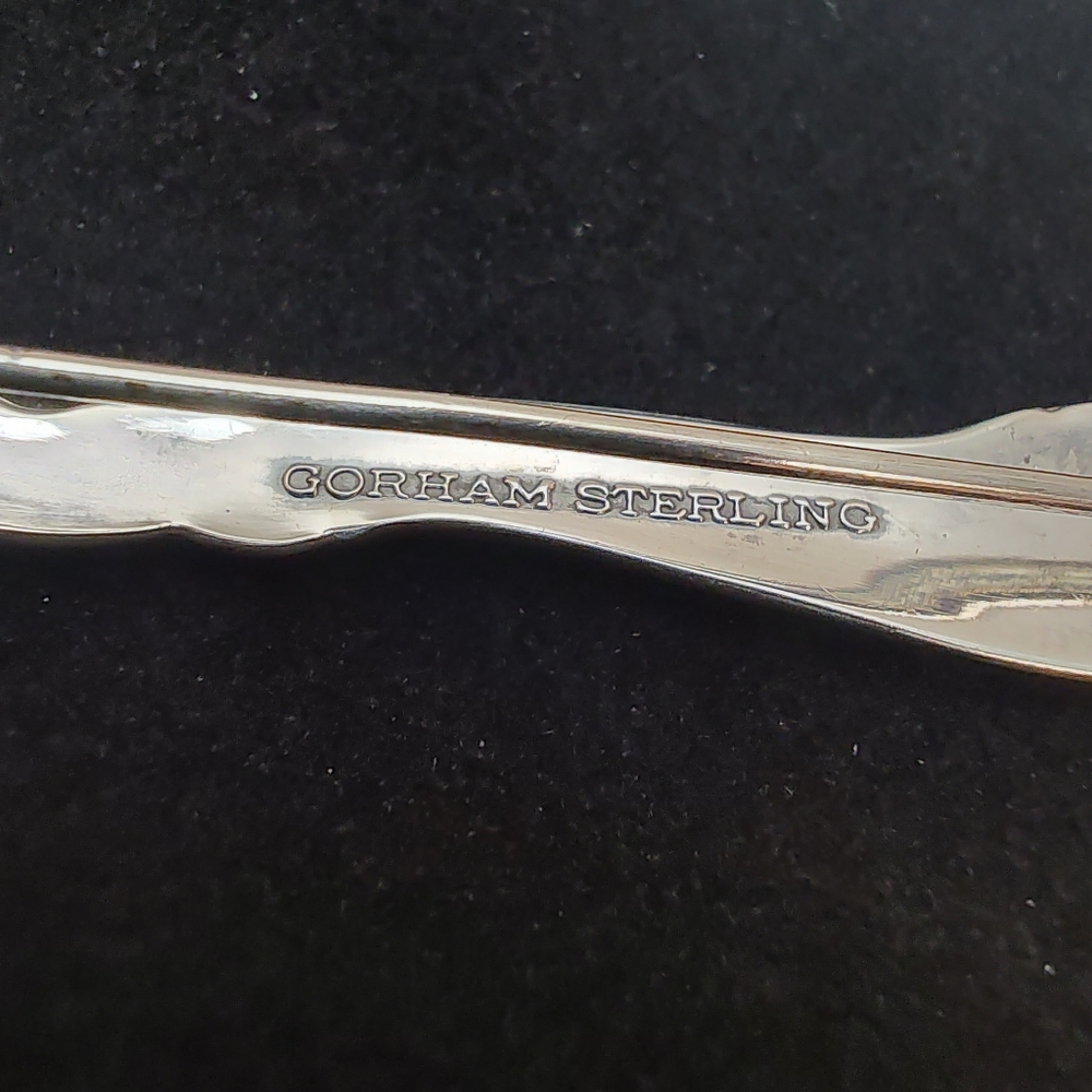Vintage Gorham Sterling Silver Spoon Brooch Pin 1953 Décor pattern Decor - Picture 11 of 12